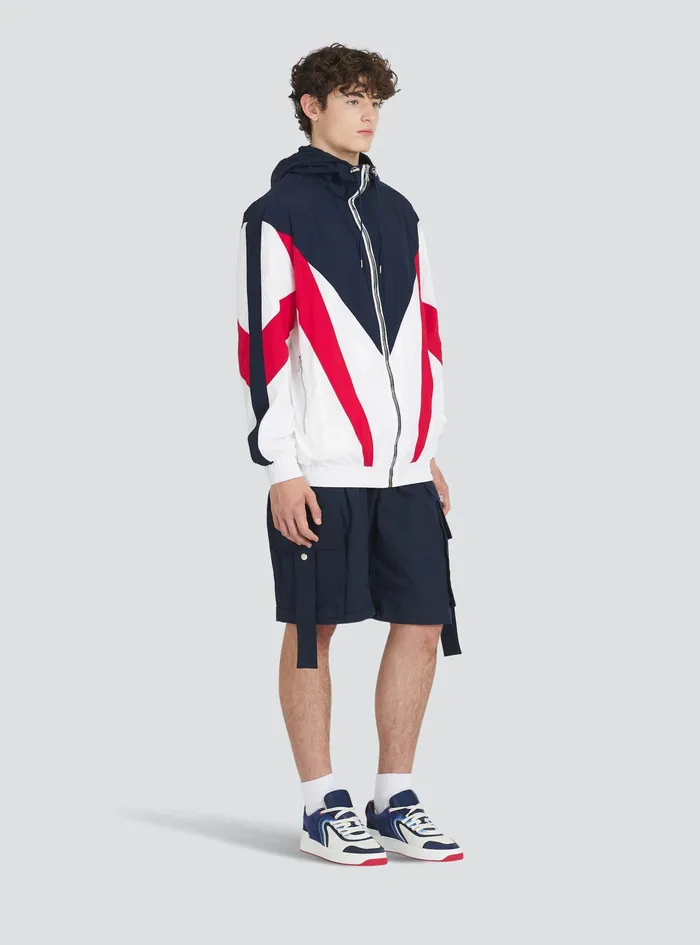 Balmain Outerwear Mens High Summer Capsule 8211 Nylon Jacket Multicolor Balmain Outerwear Mens High Summer Capsule 8211 Nylon Jacket Multicolor
