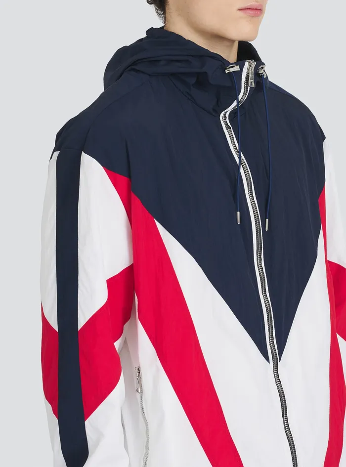Balmain Outerwear Mens High Summer Capsule 8211 Nylon Jacket Multicolor Balmain Outerwear Mens High Summer Capsule 8211 Nylon Jacket Multicolor