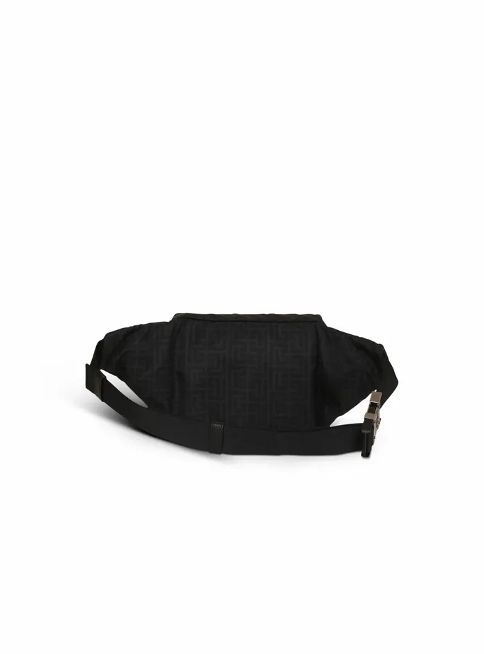 Balmain Pouches And Belt Bags Mens Nylon Belt Bag Black Balmain Pouches And Belt Bags Mens Nylon Belt Bag Black