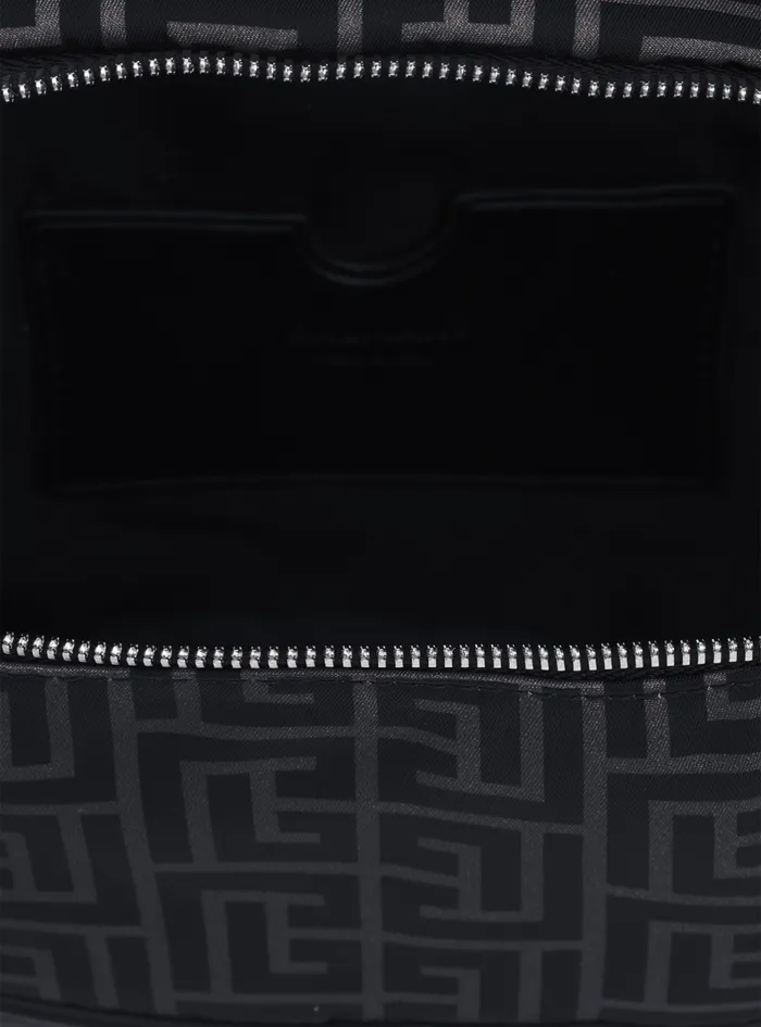 Balmain Pouches And Belt Bags Mens Nylon Belt Bag Black Balmain Pouches And Belt Bags Mens Nylon Belt Bag Black