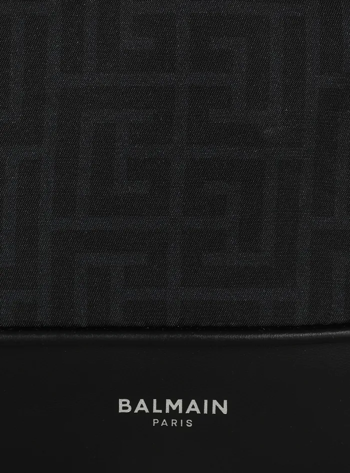 Balmain Pouches And Belt Bags Mens Nylon Belt Bag Black Balmain Pouches And Belt Bags Mens Nylon Belt Bag Black