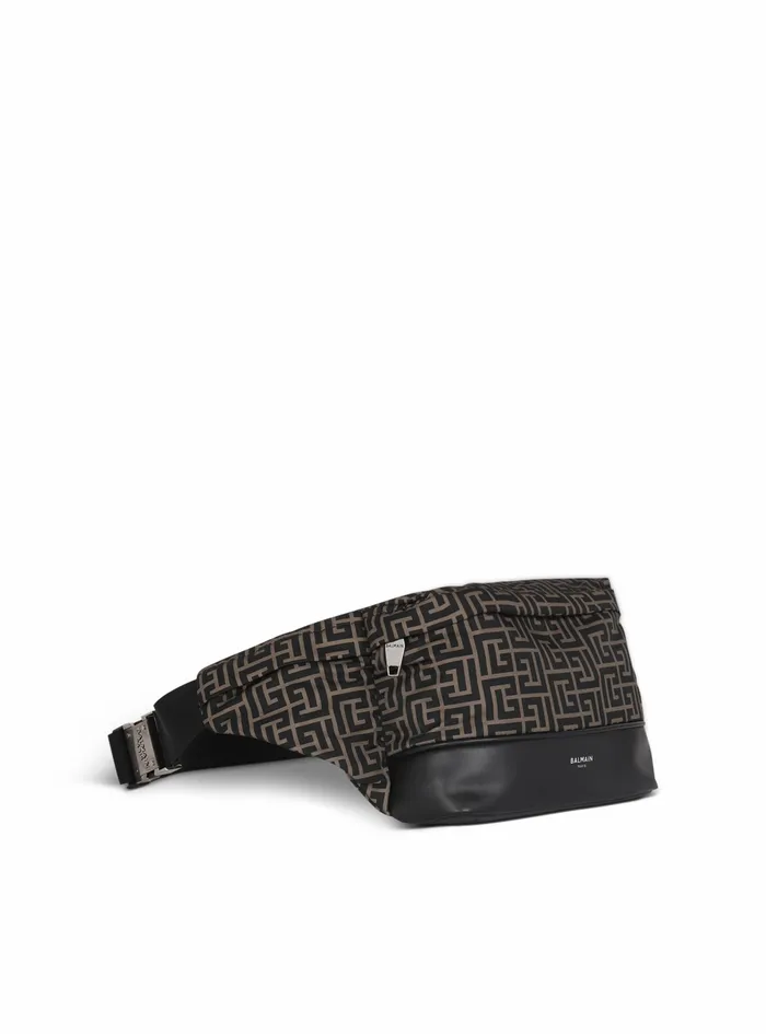 Balmain Pouches And Belt Bags Mens Nylon Belt Bag Khaki