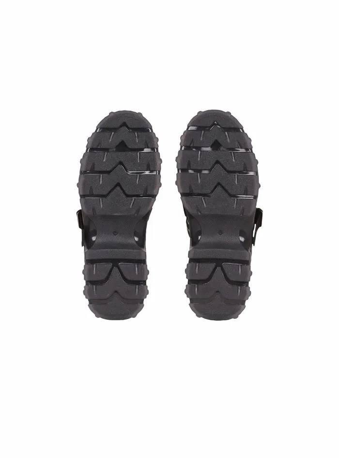 Balmain Sandals Mens Bicolor Monogram Jacquard Ulysse Mules Black Balmain Sandals Mens Bicolor Monogram Jacquard Ulysse Mules Black