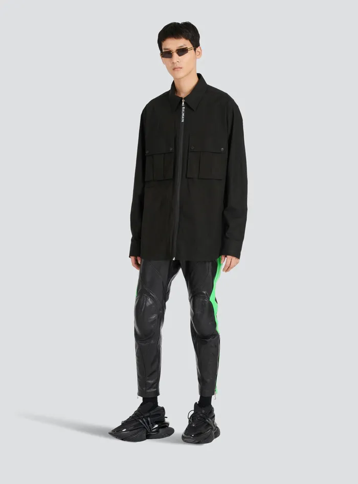 Balmain Shirts And Polos Mens Cotton Shirt Black Balmain Shirts And Polos Mens Cotton Shirt Black