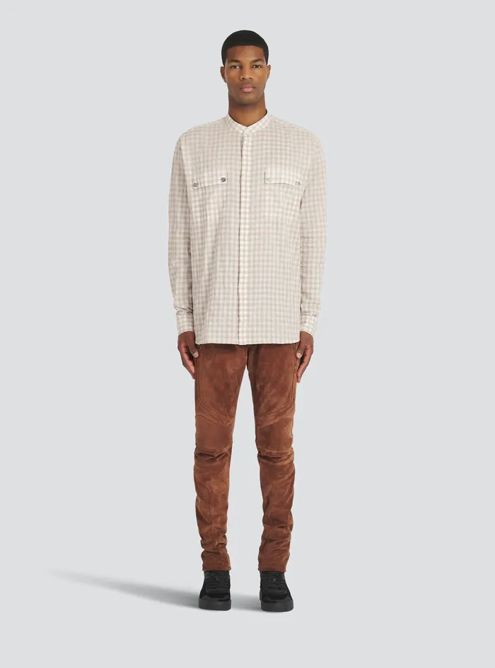 Balmain Shirts And Polos Mens X Netflix Cotton Shirt Beige Balmain Shirts And Polos Mens X Netflix Cotton Shirt Beige