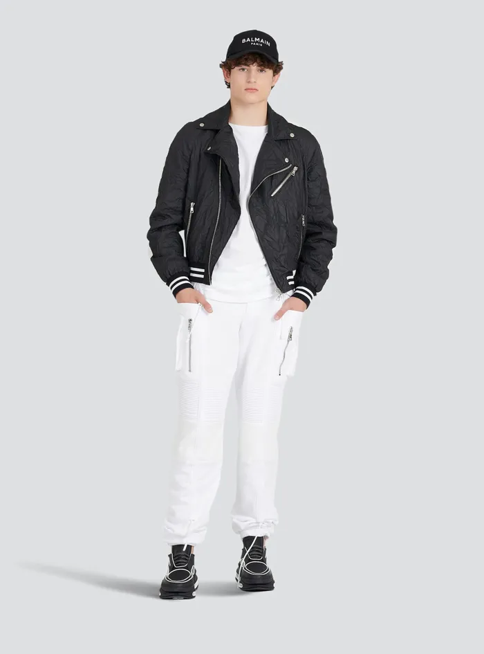 Balmain TShirts Mens Cotton Drawstrings TShirt White Balmain TShirts Mens Cotton Drawstrings TShirt White