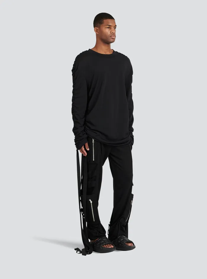 Balmain TShirts Mens Cotton Top Black Balmain TShirts Mens Cotton Top Black