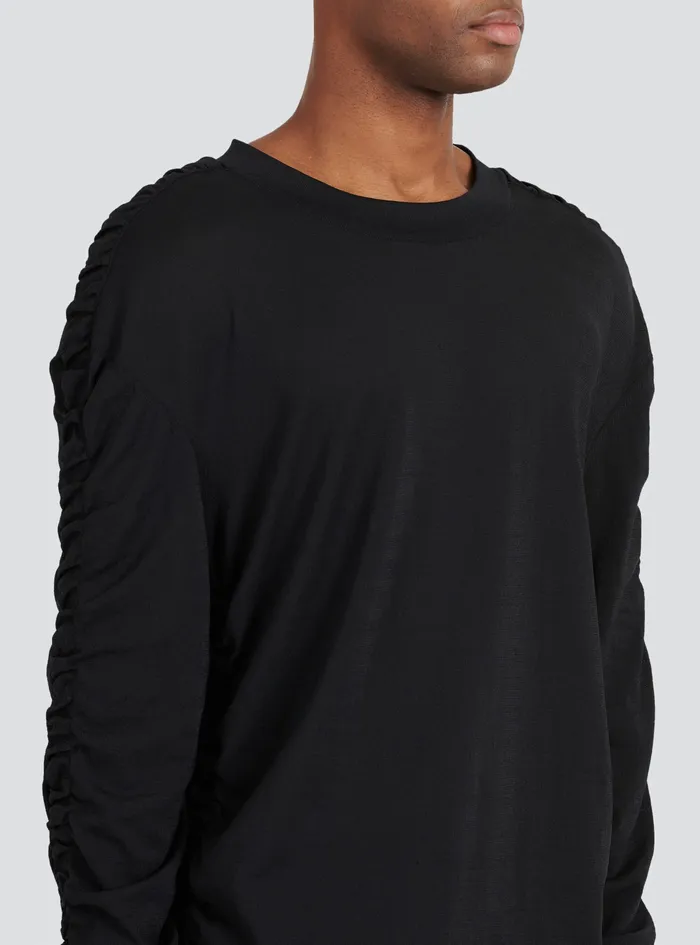Balmain TShirts Mens Cotton Top Black Balmain TShirts Mens Cotton Top Black