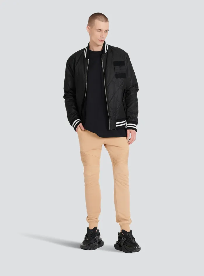 Balmain TShirts Mens Oversized EcoDesigned Cotton TShirt With Balmain Logo Print Black
