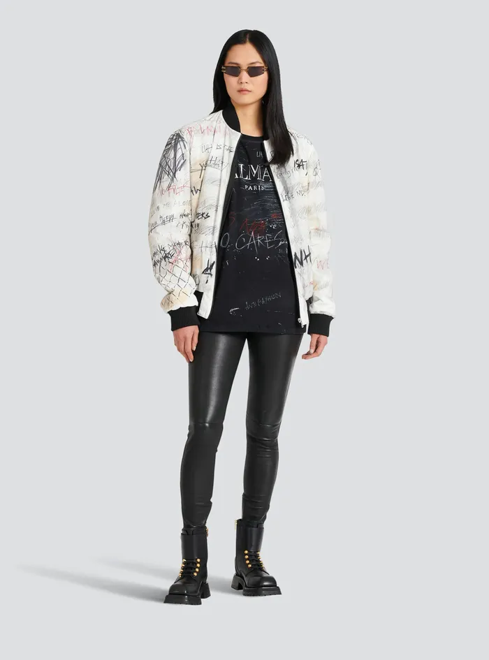 Balmain TShirts WomensMens Unisex 8211 No Is No Print TShirt Black Balmain TShirts WomensMens Unisex 8211 No Is No Print TShirt Black