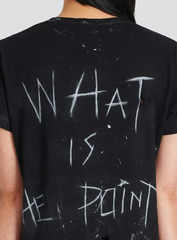 Balmain TShirts WomensMens Unisex 8211 No Is No Print TShirt Black Balmain TShirts WomensMens Unisex 8211 No Is No Print TShirt Black