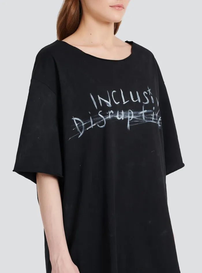 Balmain TShirts WomensMens Unisex 8211 Printed Cotton TShirt Black Balmain TShirts WomensMens Unisex 8211 Printed Cotton TShirt Black