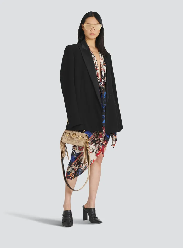 Balmain Tops And Shirts Womens Multicolor Print EcoDesigned Crop Top Multicolor