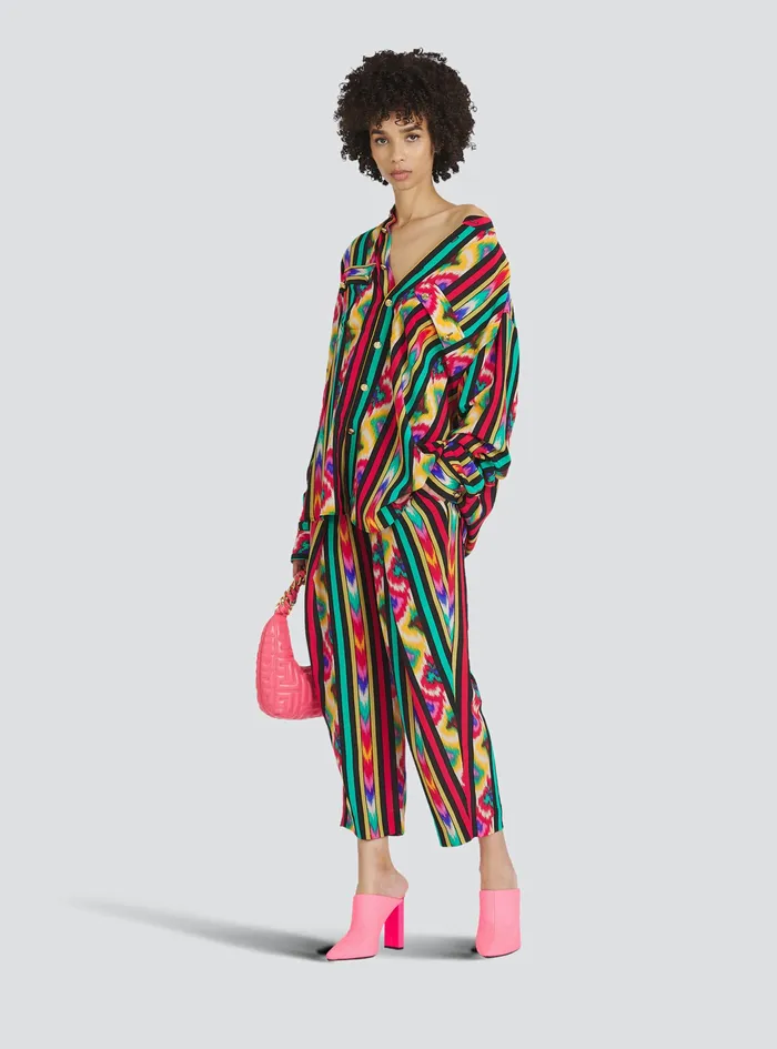 Balmain Tops And Shirts Womens Multicolor Silk Shirt Multicolor Balmain Tops And Shirts Womens Multicolor Silk Shirt Multicolor