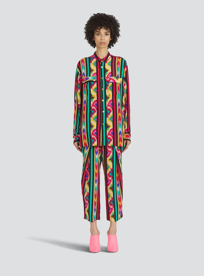 Balmain Tops And Shirts Womens Multicolor Silk Shirt Multicolor Balmain Tops And Shirts Womens Multicolor Silk Shirt Multicolor