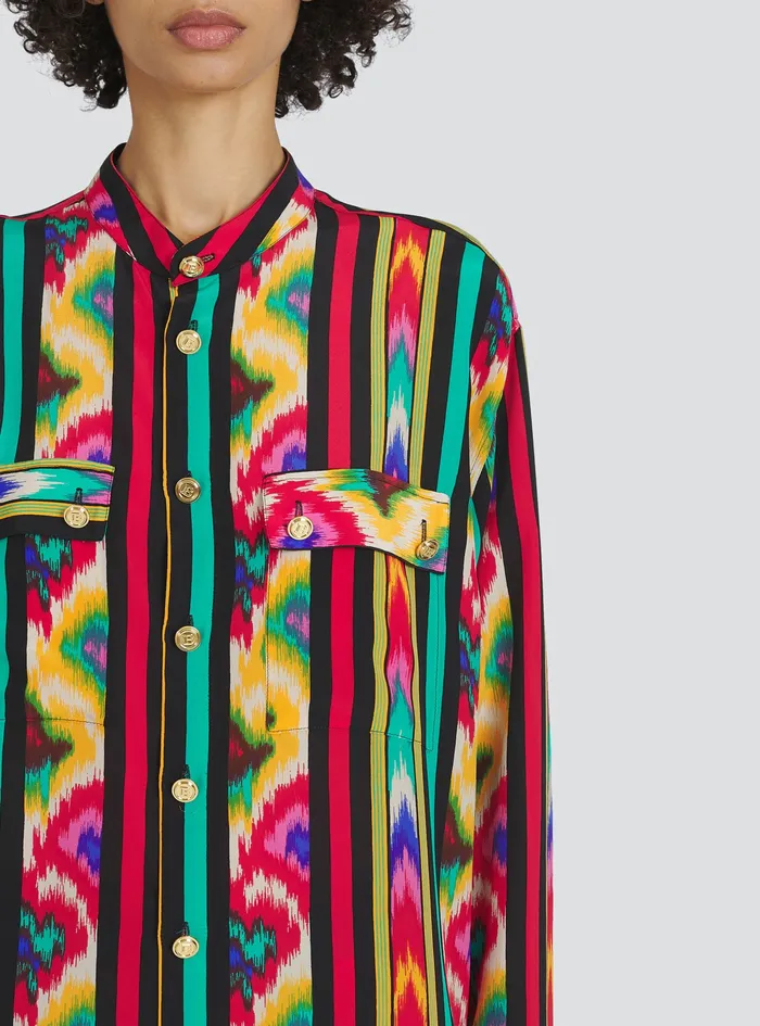 Balmain Tops And Shirts Womens Multicolor Silk Shirt Multicolor Balmain Tops And Shirts Womens Multicolor Silk Shirt Multicolor
