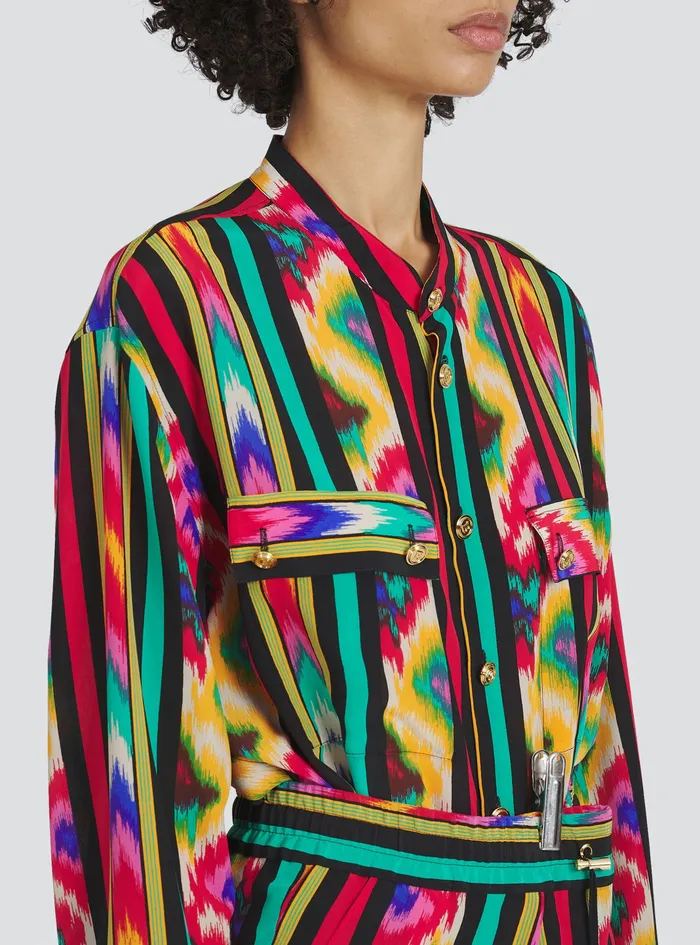 Balmain Tops And Shirts Womens Multicolor Silk Shirt Multicolor Balmain Tops And Shirts Womens Multicolor Silk Shirt Multicolor