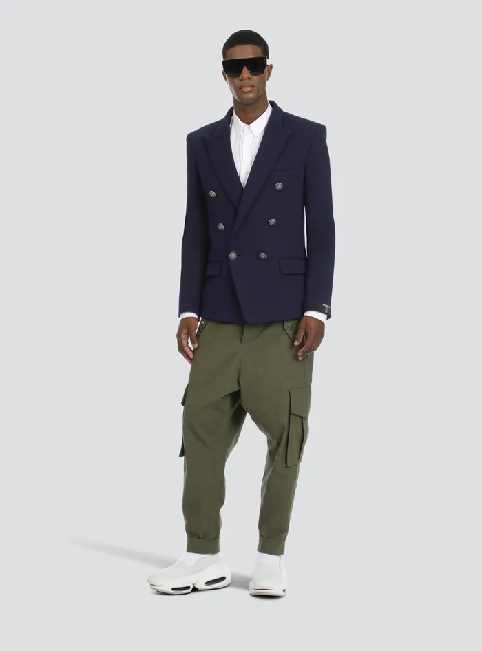 Balmain Trousers And Shorts Mens Cotton Cargo Pants Khaki Balmain Trousers And Shorts Mens Cotton Cargo Pants Khaki
