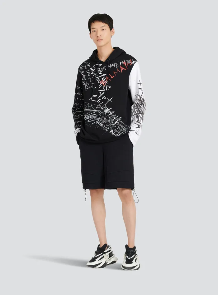 Balmain Trousers And Shorts Mens Cotton Shorts Black Balmain Trousers And Shorts Mens Cotton Shorts Black