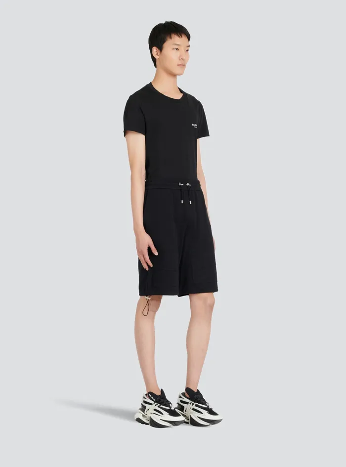 Balmain Trousers And Shorts Mens Cotton Shorts Black Balmain Trousers And Shorts Mens Cotton Shorts Black