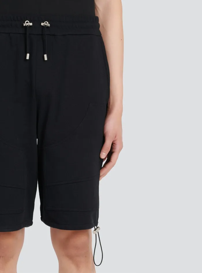 Balmain Trousers And Shorts Mens Cotton Shorts Black Balmain Trousers And Shorts Mens Cotton Shorts Black