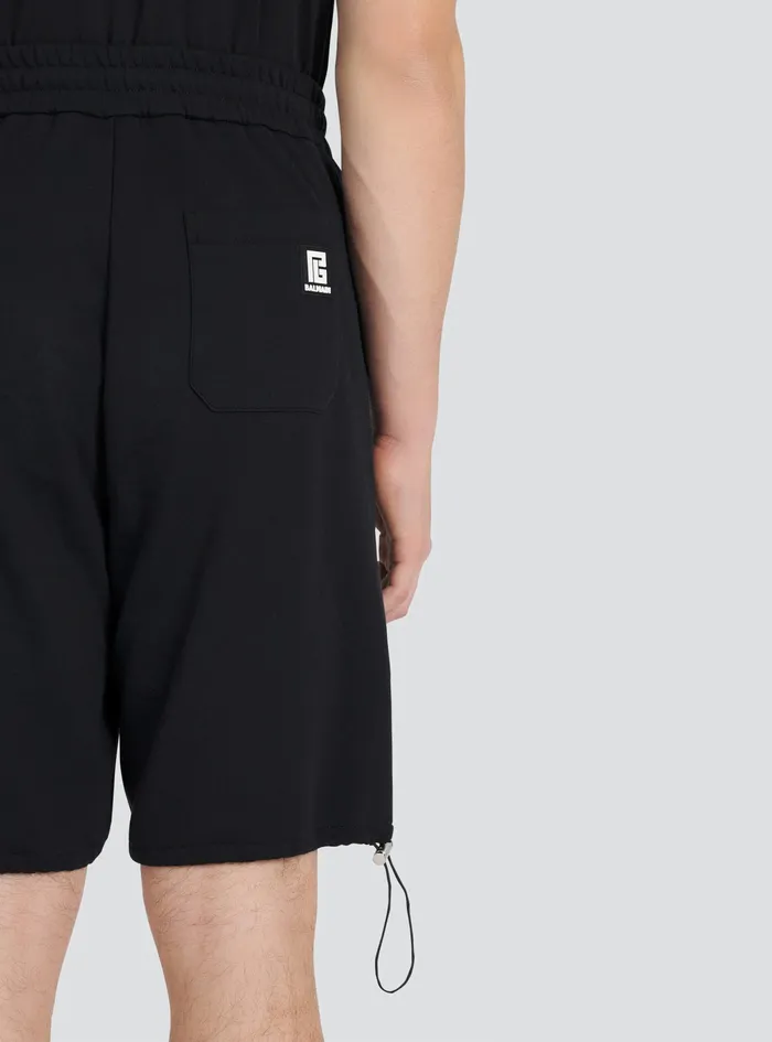 Balmain Trousers And Shorts Mens Cotton Shorts Black Balmain Trousers And Shorts Mens Cotton Shorts Black