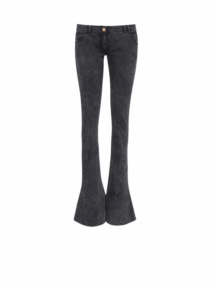 Balmain Trousers And Shorts Womens Bootcut Jeans Black