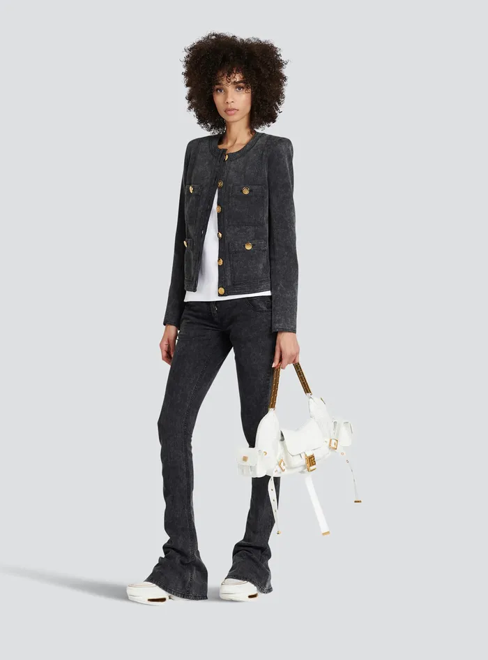 Balmain Trousers And Shorts Womens Bootcut Jeans Black Balmain Trousers And Shorts Womens Bootcut Jeans Black