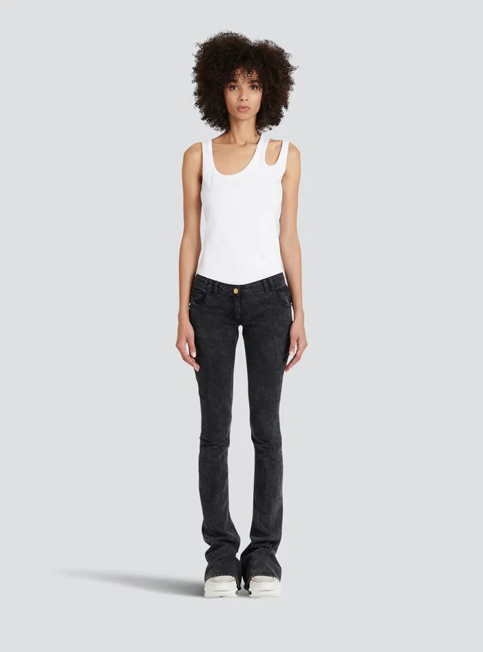 Balmain Trousers And Shorts Womens Bootcut Jeans Black Balmain Trousers And Shorts Womens Bootcut Jeans Black
