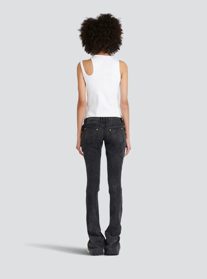 Balmain Trousers And Shorts Womens Bootcut Jeans Black Balmain Trousers And Shorts Womens Bootcut Jeans Black