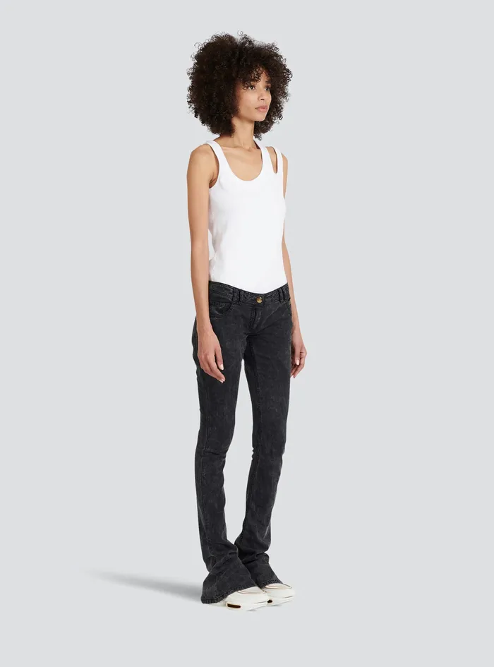 Balmain Trousers And Shorts Womens Bootcut Jeans Black Balmain Trousers And Shorts Womens Bootcut Jeans Black