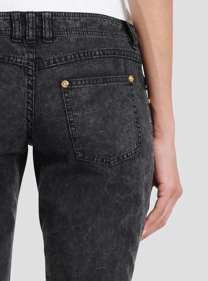 Balmain Trousers And Shorts Womens Bootcut Jeans Black Balmain Trousers And Shorts Womens Bootcut Jeans Black
