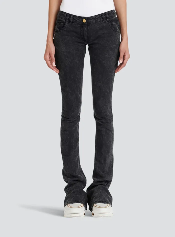 Balmain Trousers And Shorts Womens Bootcut Jeans Black Balmain Trousers And Shorts Womens Bootcut Jeans Black
