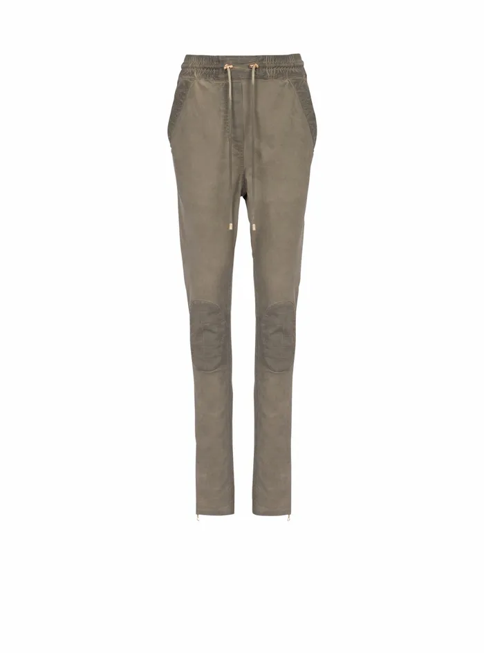 Balmain Trousers And Shorts Womens Cotton Jodhpurs Khaki