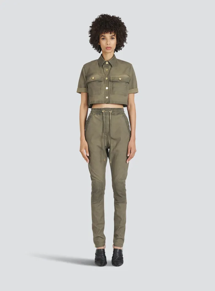 Balmain Trousers And Shorts Womens Cotton Jodhpurs Khaki Balmain Trousers And Shorts Womens Cotton Jodhpurs Khaki