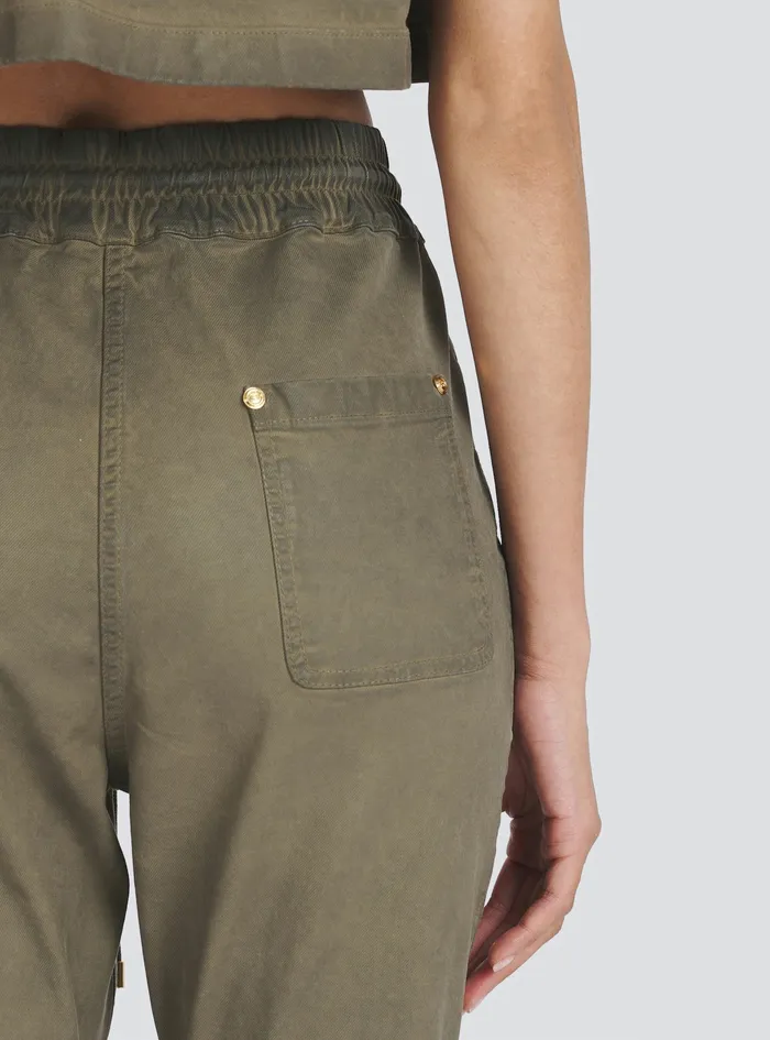 Balmain Trousers And Shorts Womens Cotton Jodhpurs Khaki Balmain Trousers And Shorts Womens Cotton Jodhpurs Khaki