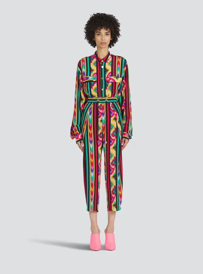 Balmain Trousers And Shorts Womens Multicolor Silk Pants Multicolor Balmain Trousers And Shorts Womens Multicolor Silk Pants Multicolor