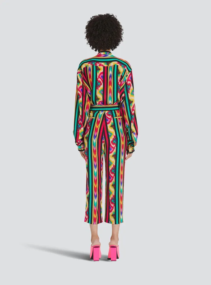 Balmain Trousers And Shorts Womens Multicolor Silk Pants Multicolor Balmain Trousers And Shorts Womens Multicolor Silk Pants Multicolor