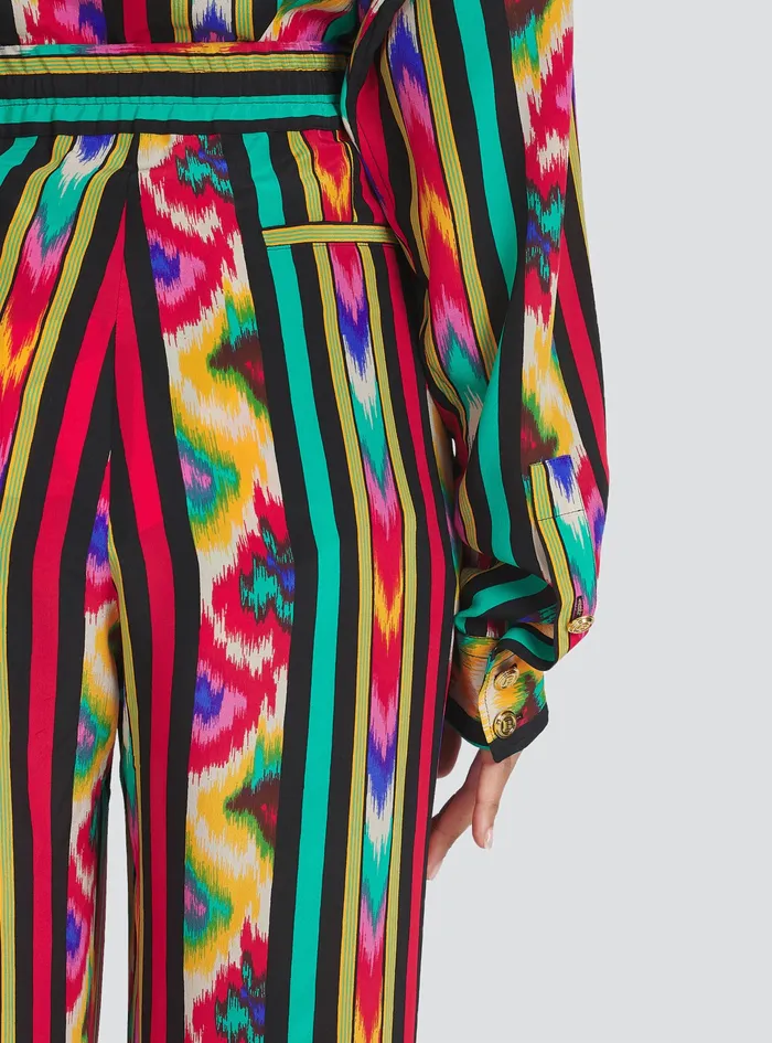 Balmain Trousers And Shorts Womens Multicolor Silk Pants Multicolor Balmain Trousers And Shorts Womens Multicolor Silk Pants Multicolor