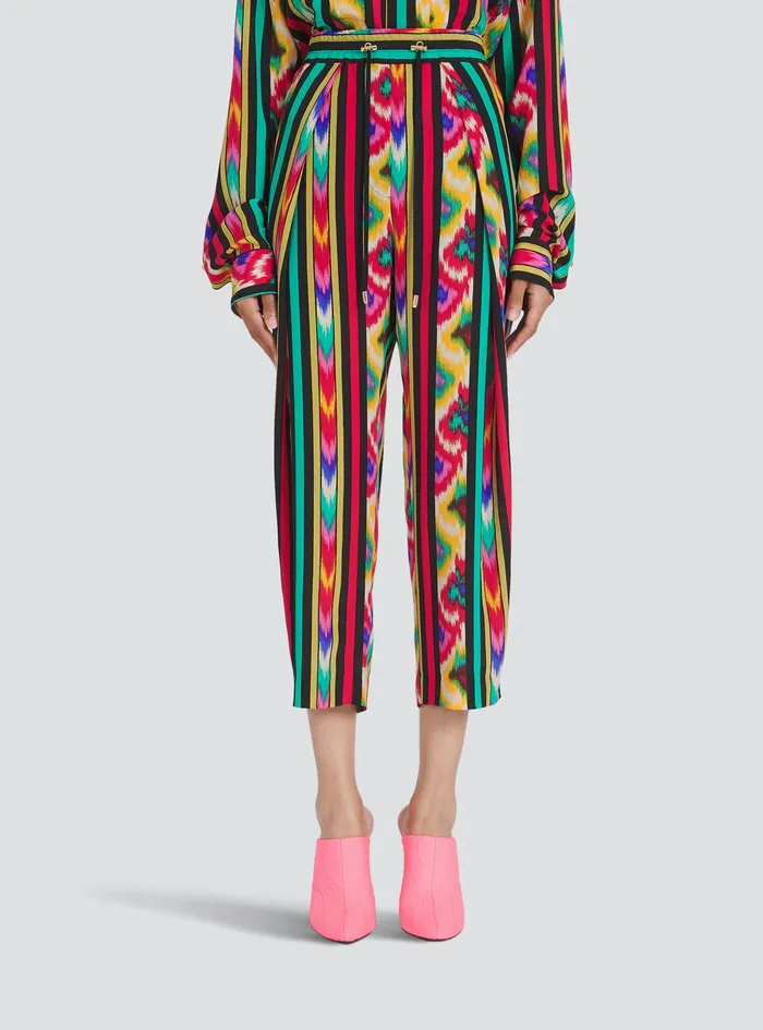 Balmain Trousers And Shorts Womens Multicolor Silk Pants Multicolor Balmain Trousers And Shorts Womens Multicolor Silk Pants Multicolor