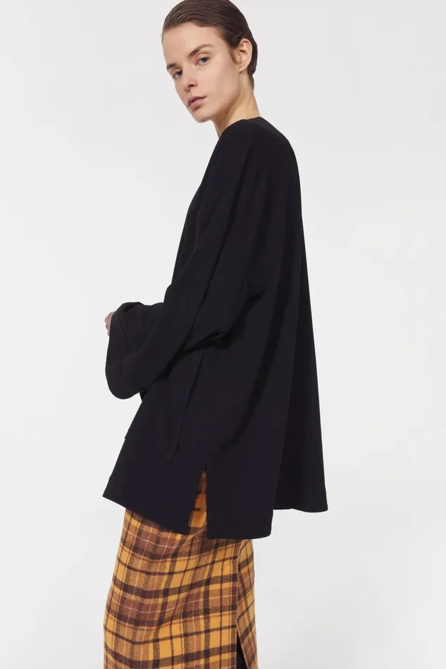 Beale Drape Top Black Women Rodebjer Sets and Suits