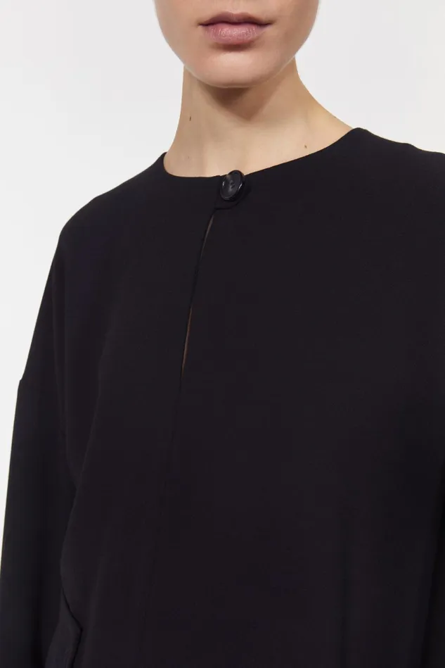 Beale Drape Top Black Women Rodebjer Sets and Suits