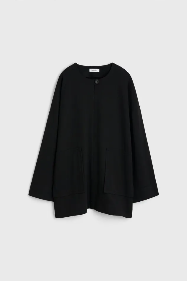 Beale Drape Top Black Women Rodebjer Shirts and Blouses