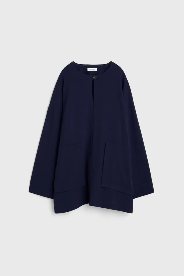 Beale Drape Top Midnight Blue Women Rodebjer Shirts and Blouses