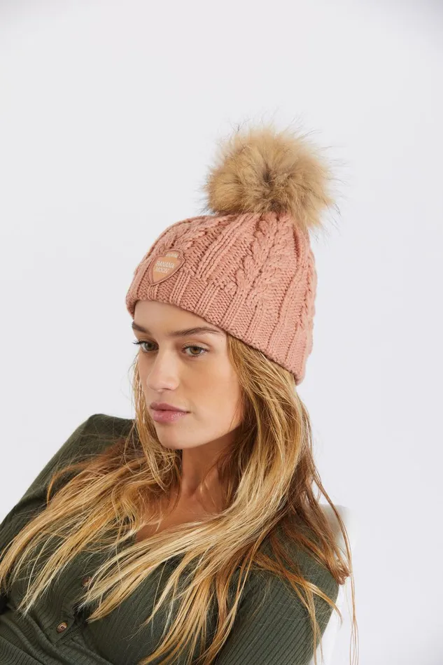 Beanie Pink 8211 DOTTO LEMONWOOD Pink Women Banana Moon Beanies and Hats