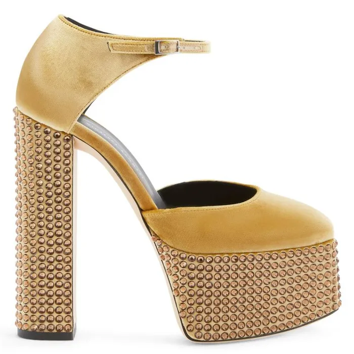 Bebe Strass Gold Women Giuseppe Zanotti Sandals