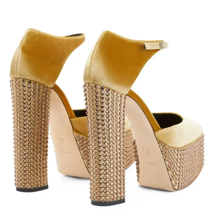 Bebe Strass Gold Women Giuseppe Zanotti Sandals