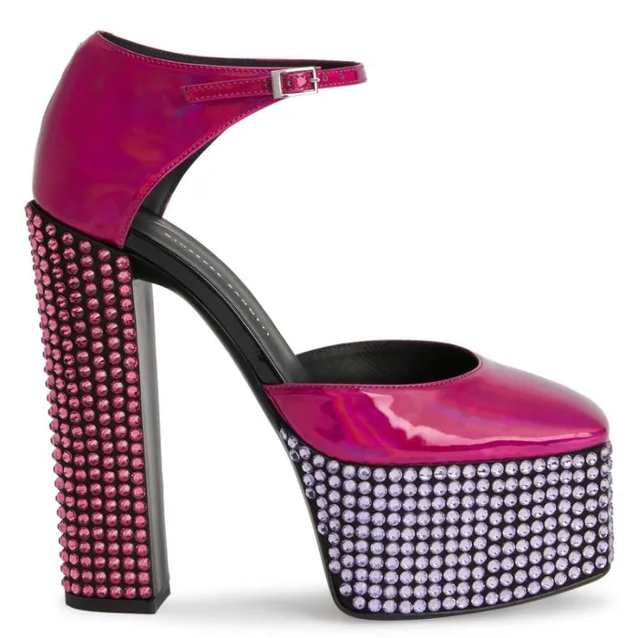 Bebe Strass Pink Women Giuseppe Zanotti Sandals