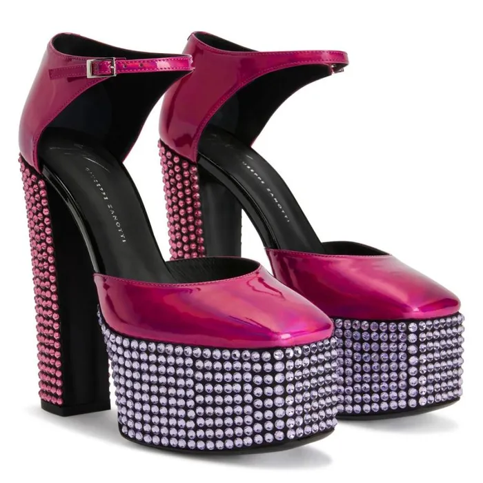 Bebe Strass Pink Women Giuseppe Zanotti Sandals