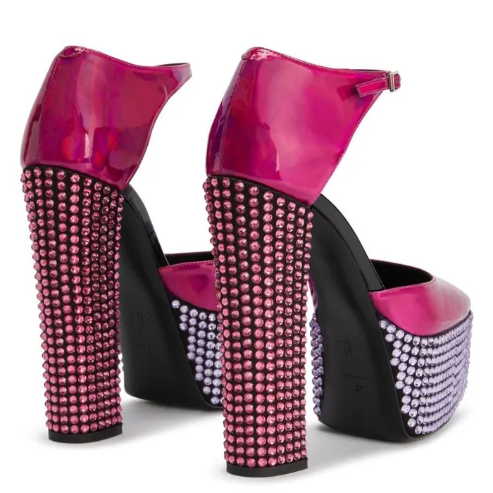 Bebe Strass Pink Women Giuseppe Zanotti Sandals